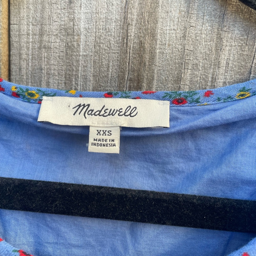 Madewell Tie-Sleeve Tiered Midi Dress in Calico Floral - Picture 6 of 8